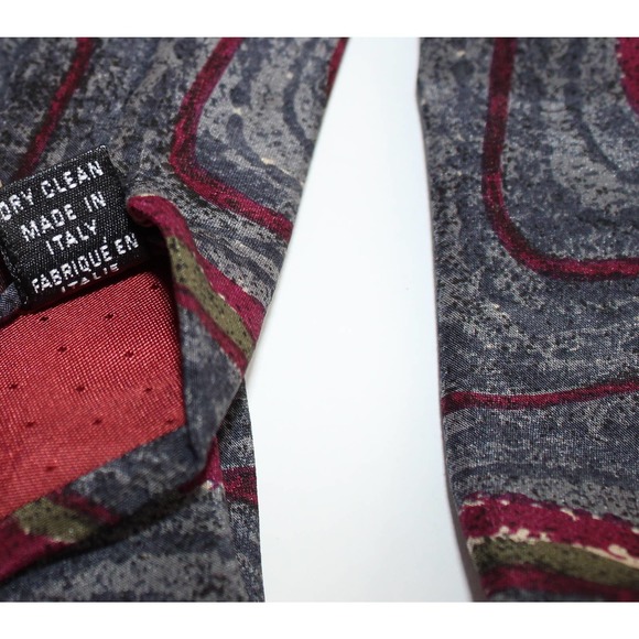 Dilena Pure Silk Hand Made in Italy Patterned Tie - Picture 6 of 7